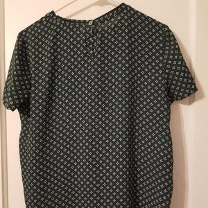 Loft green and blue blouse